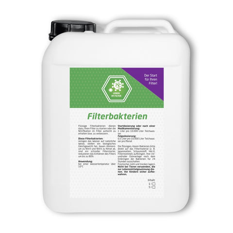 Filterbakterien 5 Liter f. 50.000L Starterbakterien Nitrit